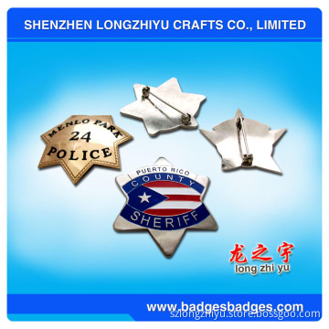 Military Star Sheriff Pin Badge (LZY-000399)